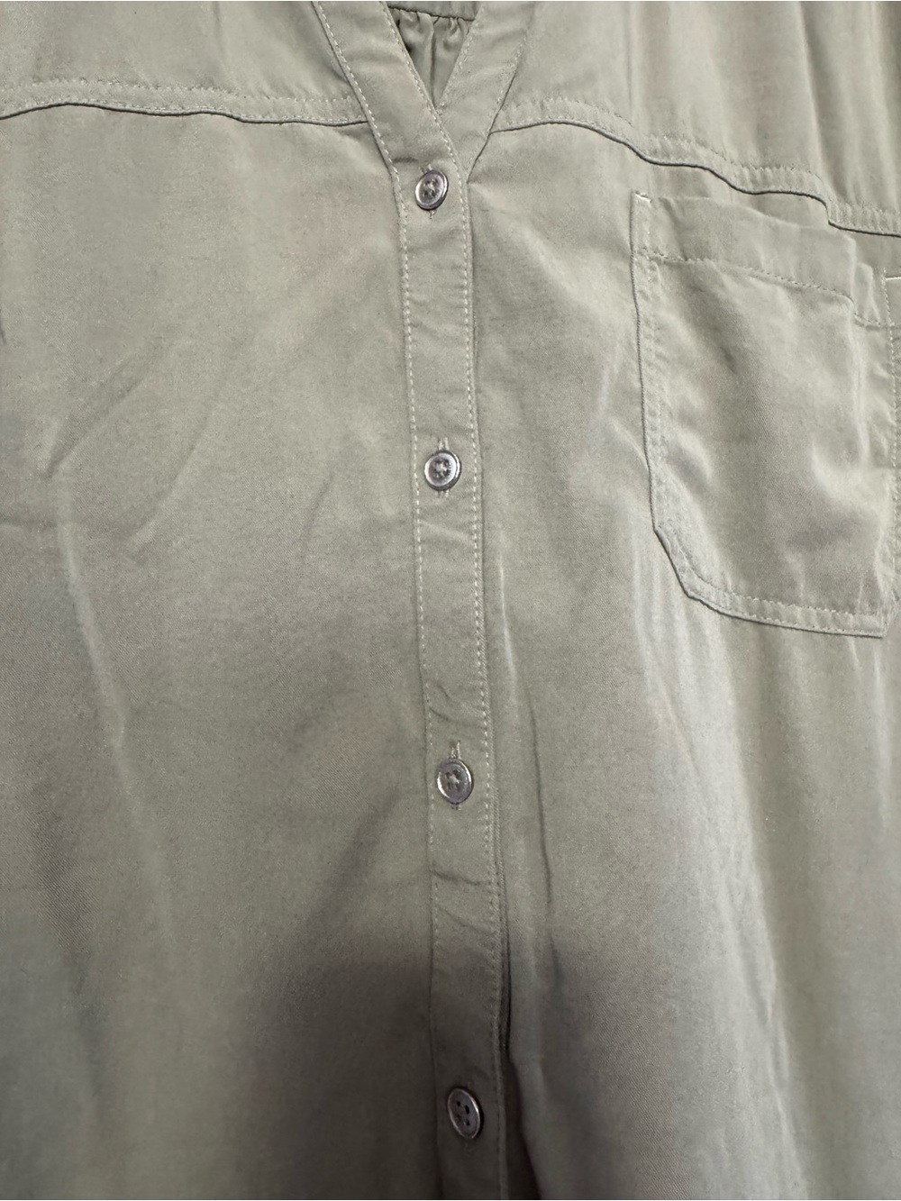 Maurices Olive Button-Up Shirt - Picture 2 of 10